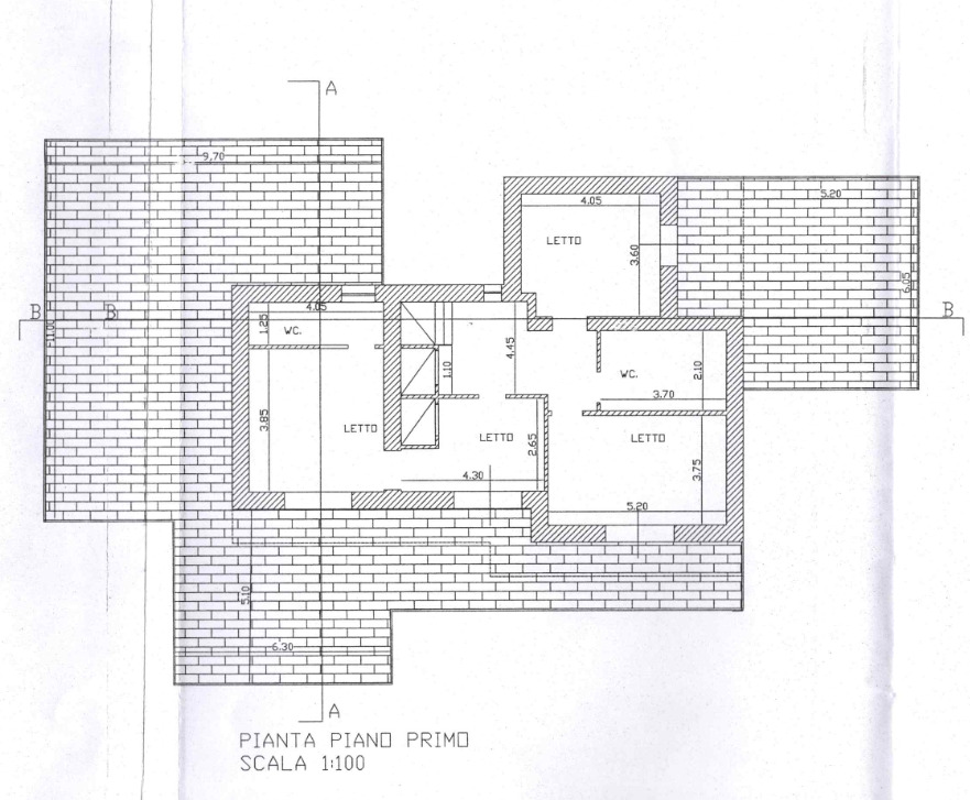 planimetria p1 Villa con piscina Via Rapolla, Lecce